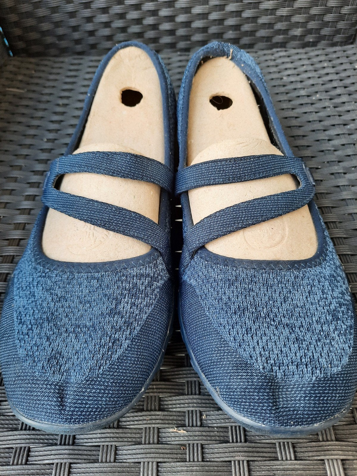 Skechers Relaxed Fit Memory Foam Ballerina's - maat 41, Skechers, Blauw, Gedragen, Ballerina's