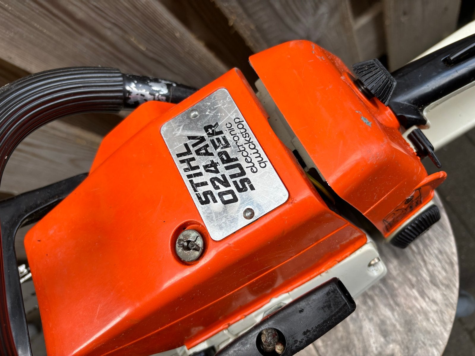 Stihl 024 AV Super kettingzaag - Krachtige en betrouwbaar, Ophalen of Verzenden, Gebruikt, Boomzaag