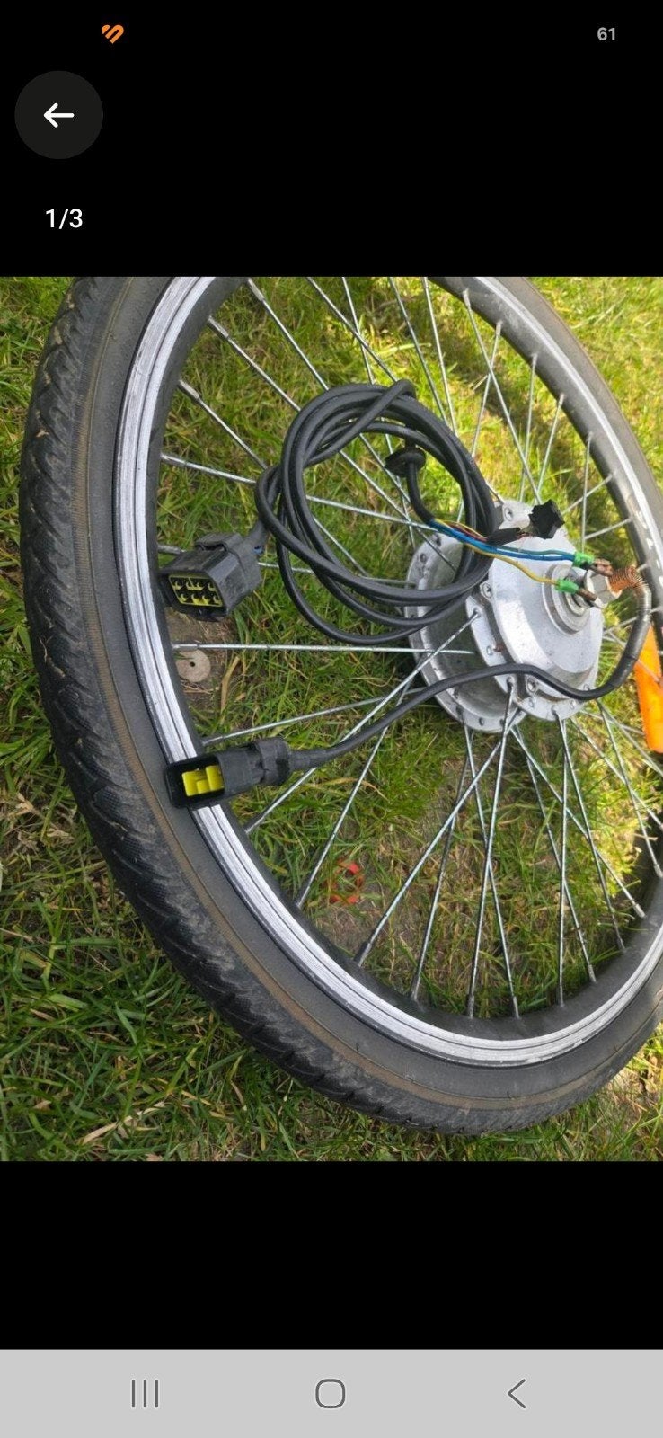24 inch Voorwielmotor E-bike 250W 25.2V Brushless, Fietsen en Brommers, Fietsonderdelen, Ophalen of Verzenden, Gebruikt, Elektrische fiets