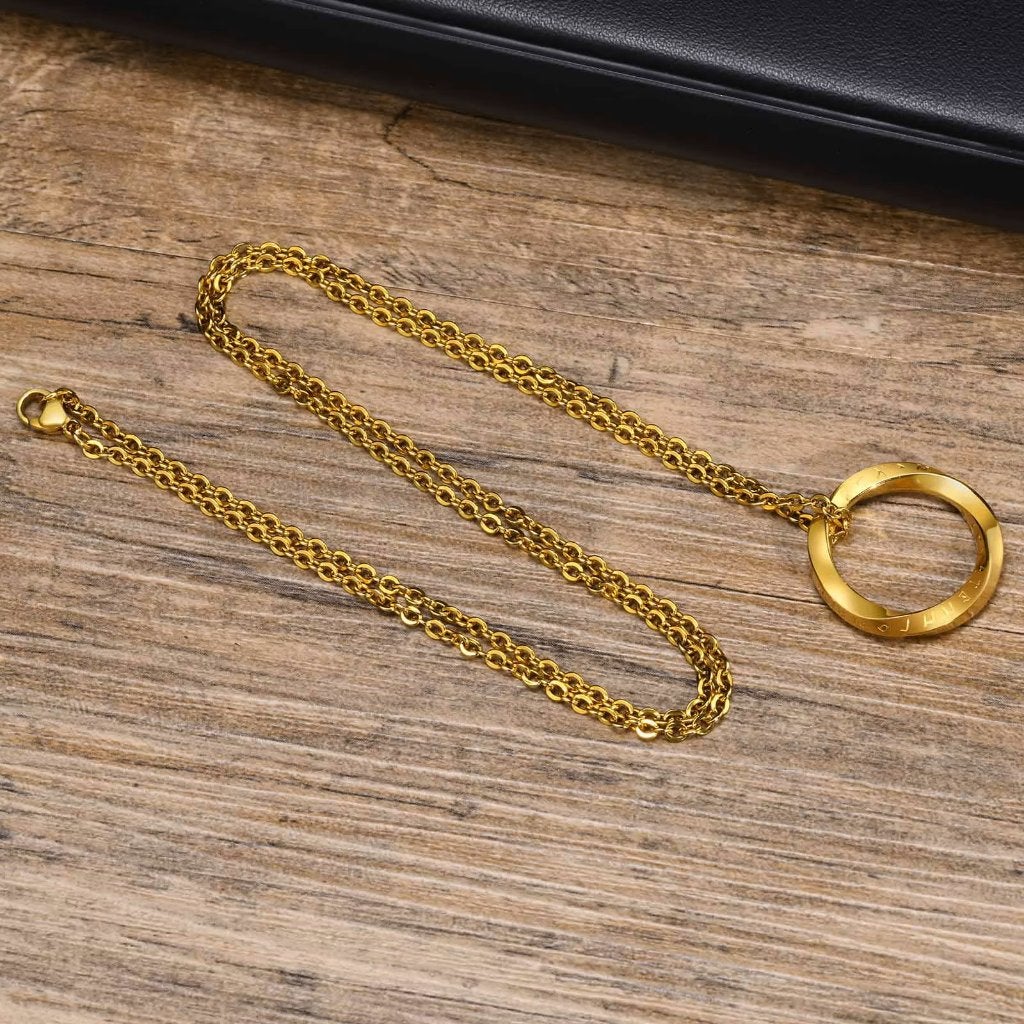 Goudkleurige Viking Mobius Ketting, Verzenden, Nieuw, Goud, Overige materialen