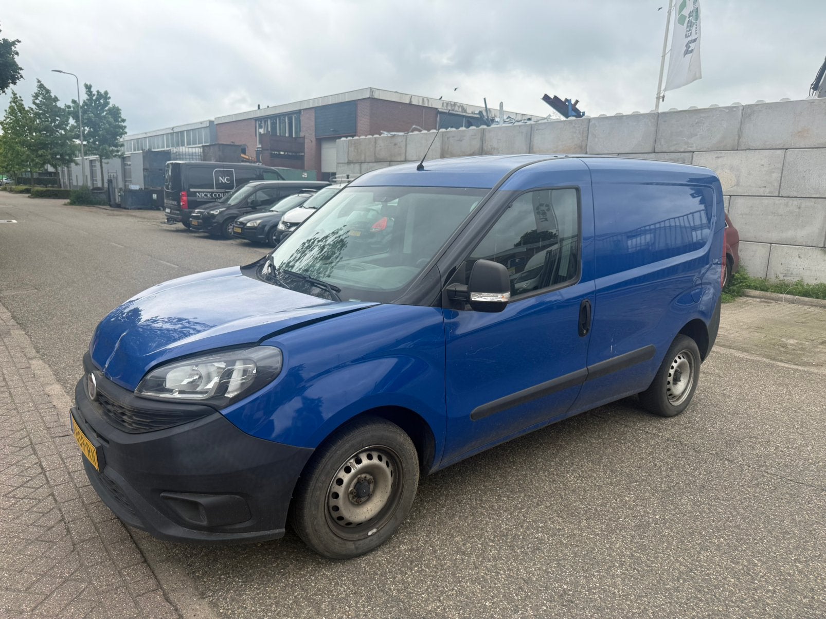 Fiat Doblo C 1.6 2018 Euro 6!, Stof, 4 cilinders, Blauw, Origineel Nederlands