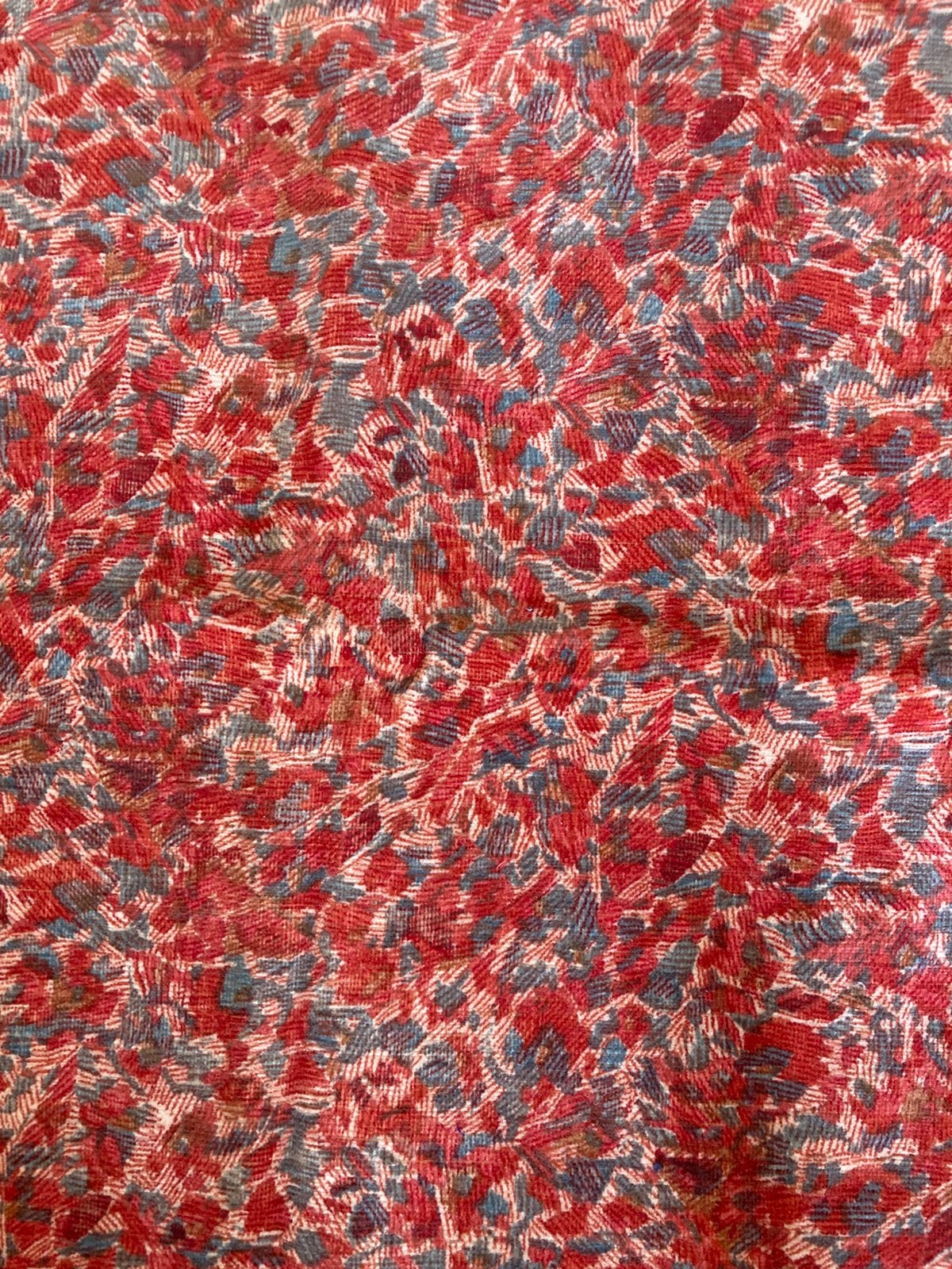 Mooi restant velours meubelstof 1.15 meter x 0.63, Ophalen of Verzenden, 30 tot 120 cm, Katoen, Rood