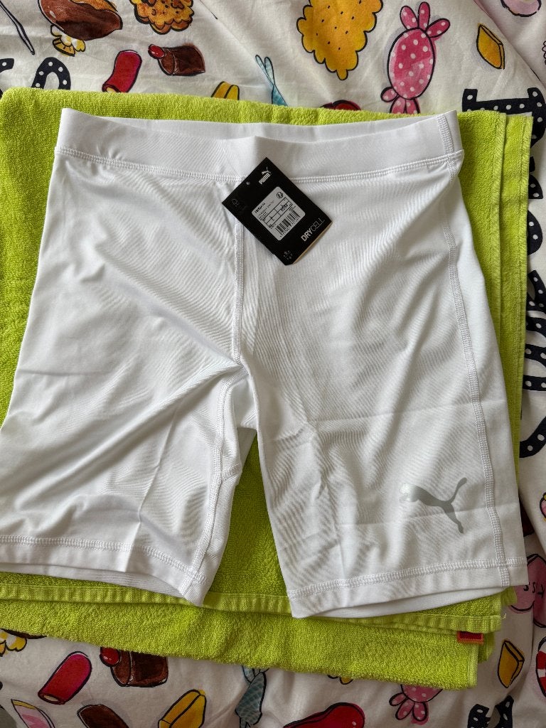 PUMA running tight, compression short, L, wit, Overige merken, Nieuw, Ophalen of Verzenden, Kleding