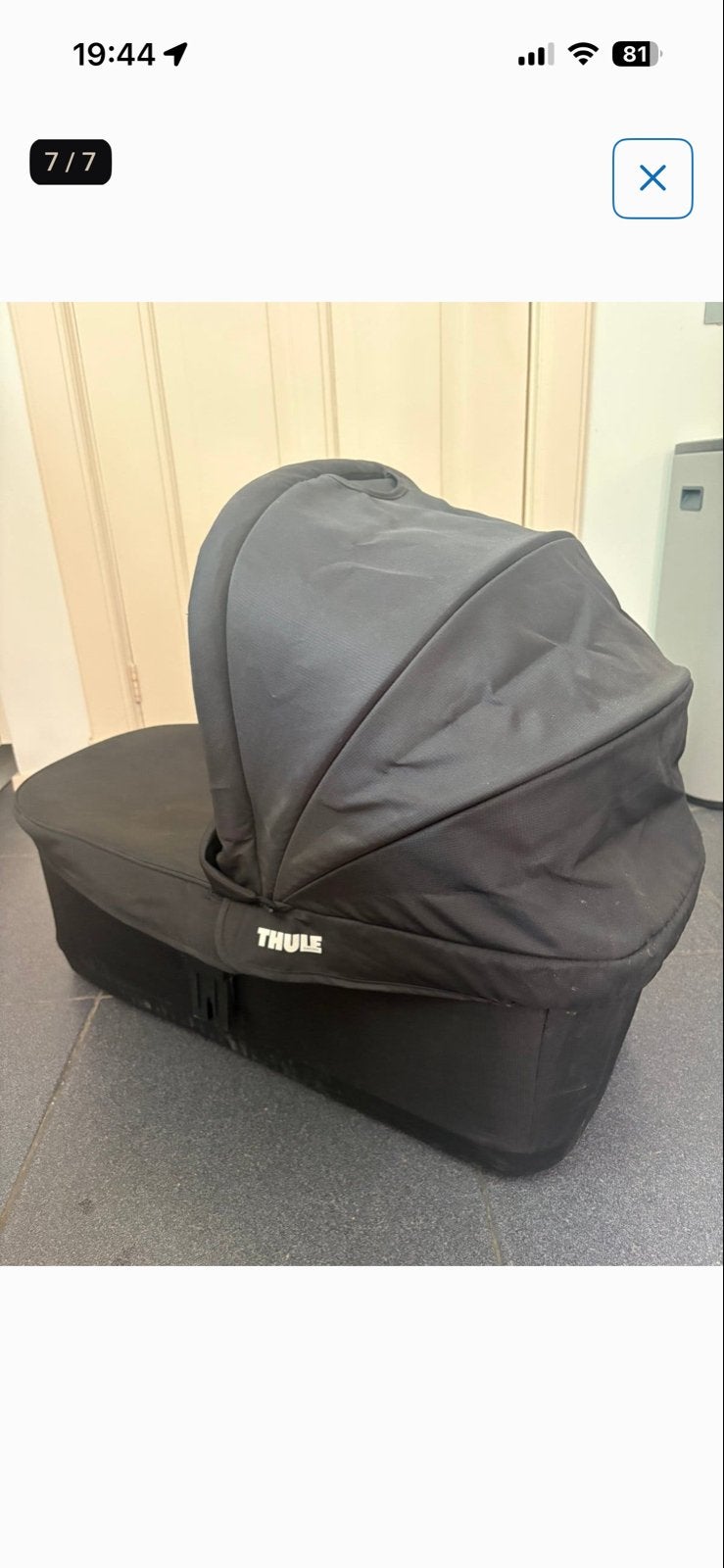 Thule Urban Glide 2 reiswieg met adapters en matrasje, Kinderen en Baby's, Zo goed als nieuw, Met reiswieg, Ophalen, Kinderwagen