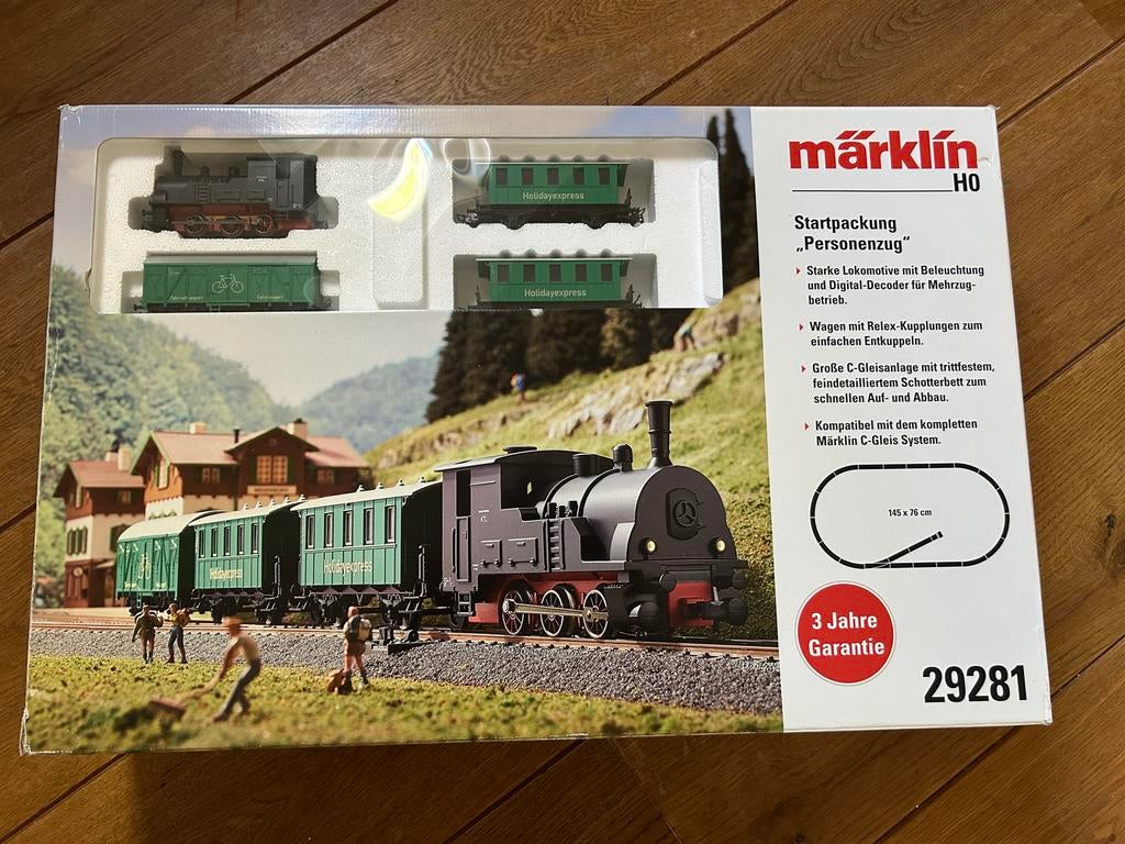 Märklin H0 Startset "Personenzug" 29281 - Nieuwstaat, Hobby en Vrije tijd, Modeltreinen | H0, Wisselstroom, Treinset, Nieuw, Ophalen of Verzenden
