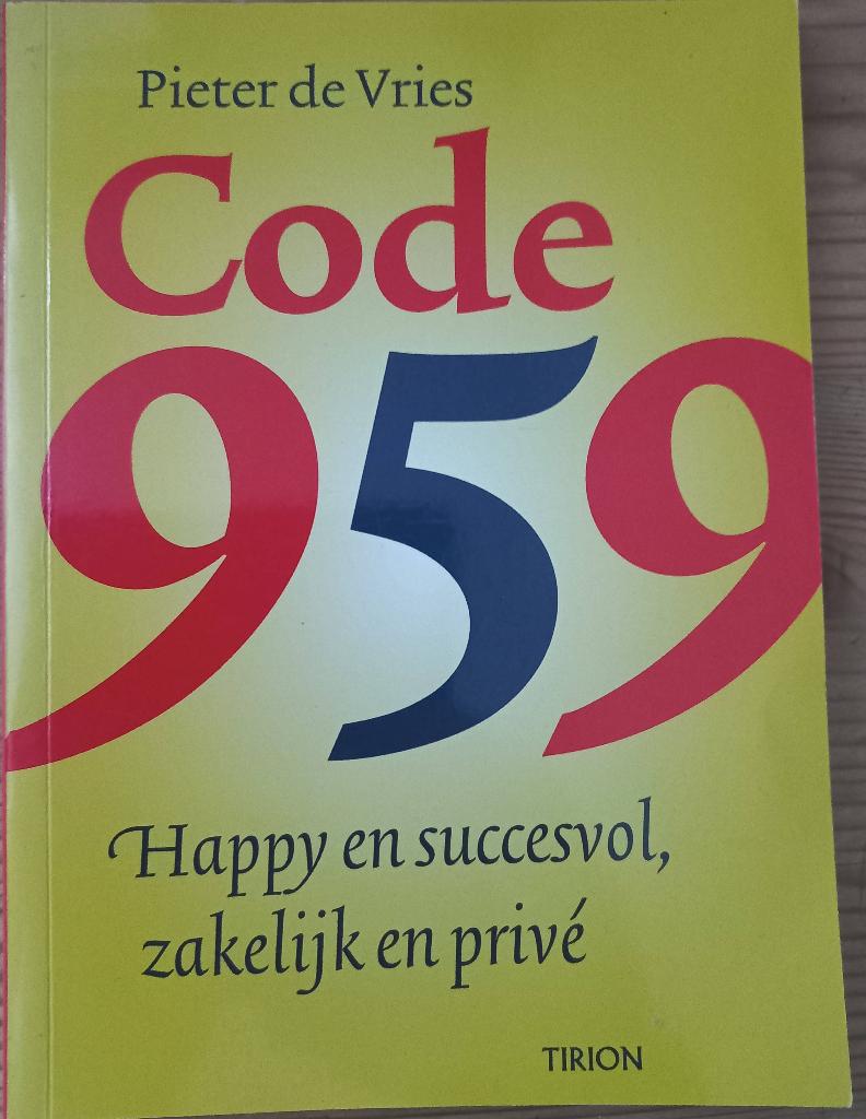 Code 959 - Pieter de Vries, Boeken, Esoterie en Spiritualiteit, Zo goed als nieuw, Achtergrond en Informatie, Overige onderwerpen