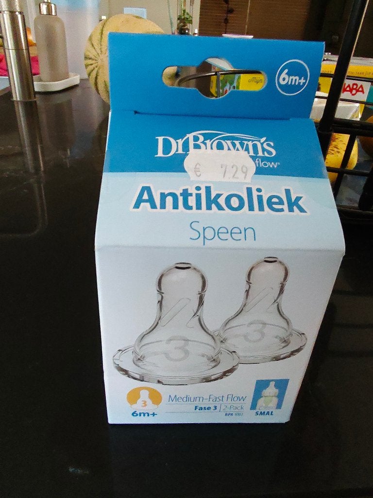 Dr. Brown's spenen fase 3 - nieuw in verpakking, Verzenden, Nieuw, Babyfles, Dr. Brown's