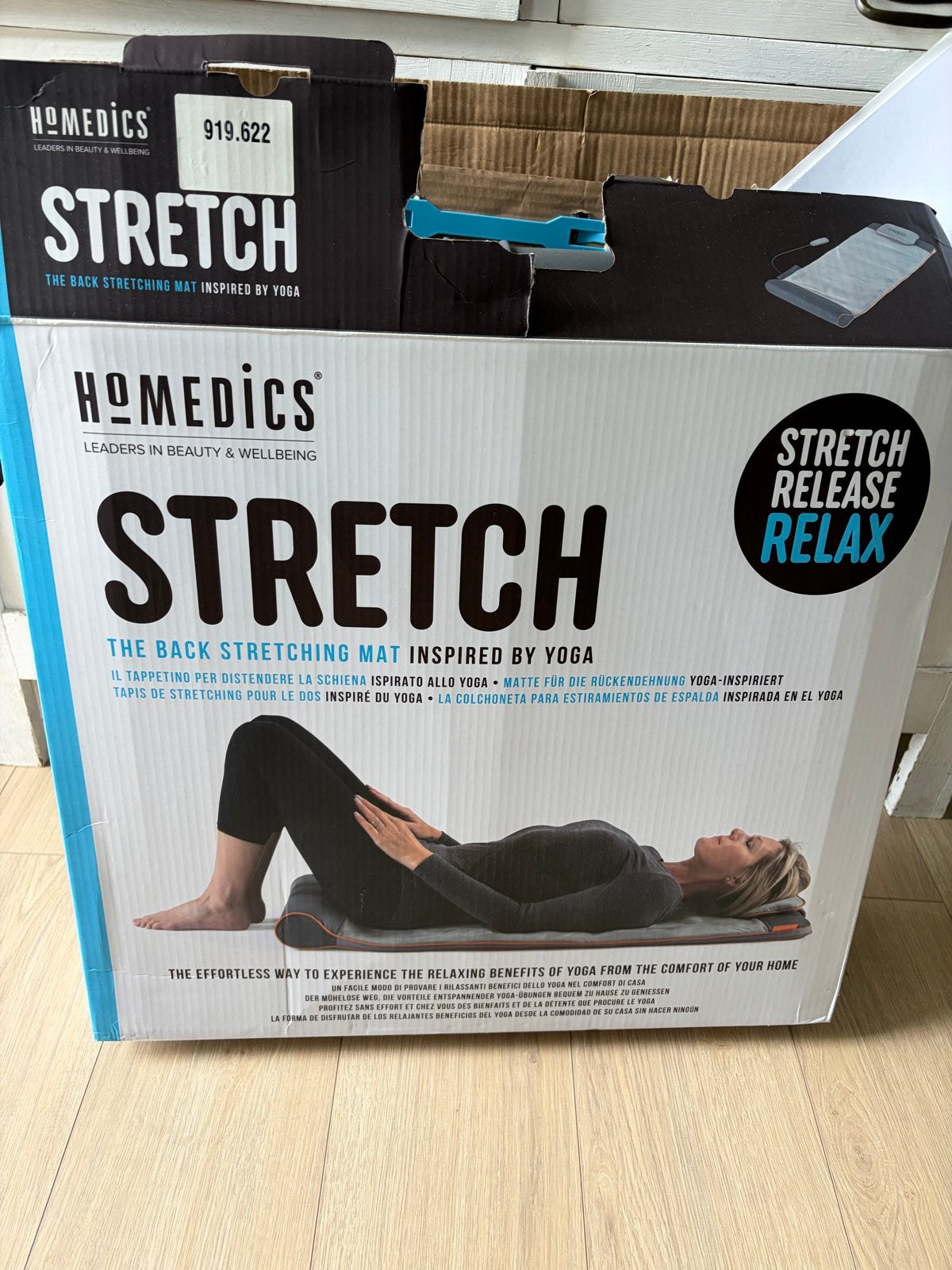 HoMedics Stretch Rugstrekmat Geïnspireerd door Yoga, Ophalen, Nieuw, Yogamat