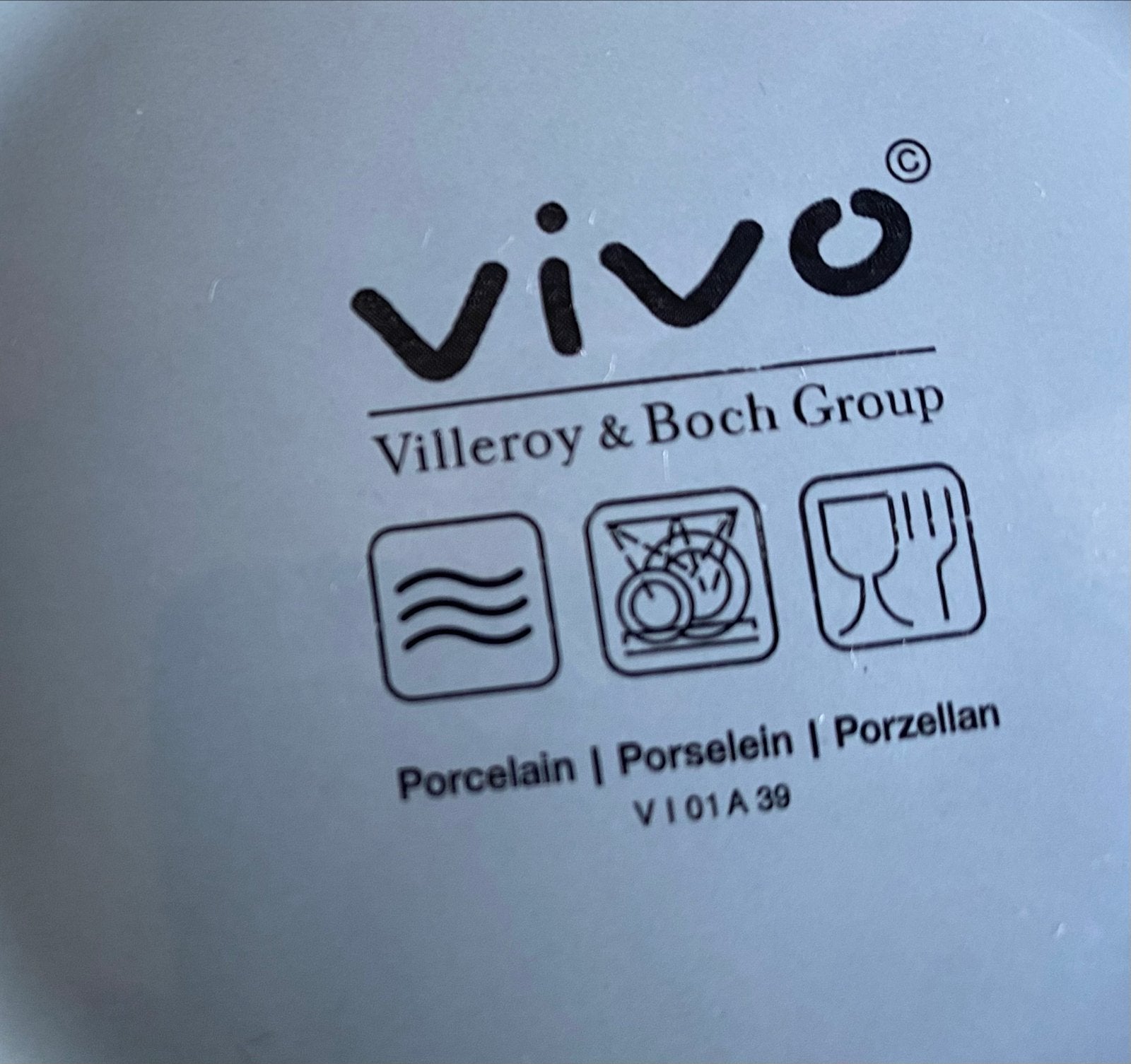 Blauwe Villeroy & Boch Grote Porseleinen Schaal - Ø 23 cm, Porselein of Keramiek, Schaal, Vaatwasserbestendig, Rond