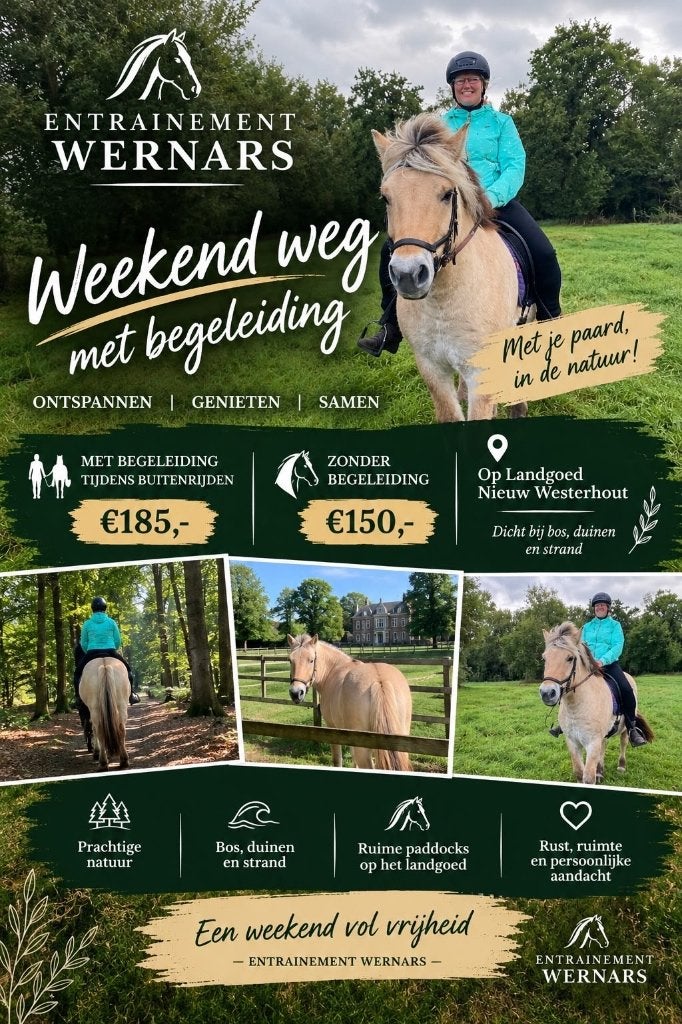 Een weekend weg met je paard? Beleef het aan zee!, Opfok