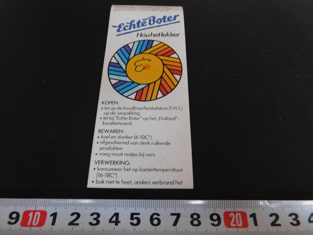 sticker Echte Boter Hou het lekker, Ophalen, Zo goed als nieuw