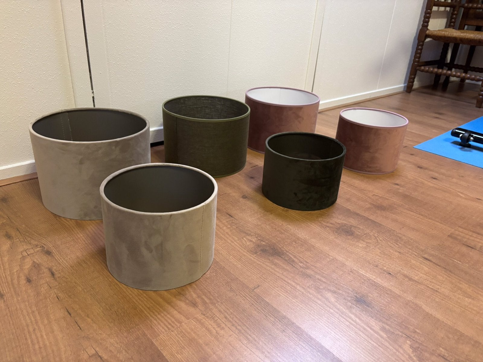 Te koop 6 lampenkappen., Ophalen, Gebruikt, Minder dan 100 cm