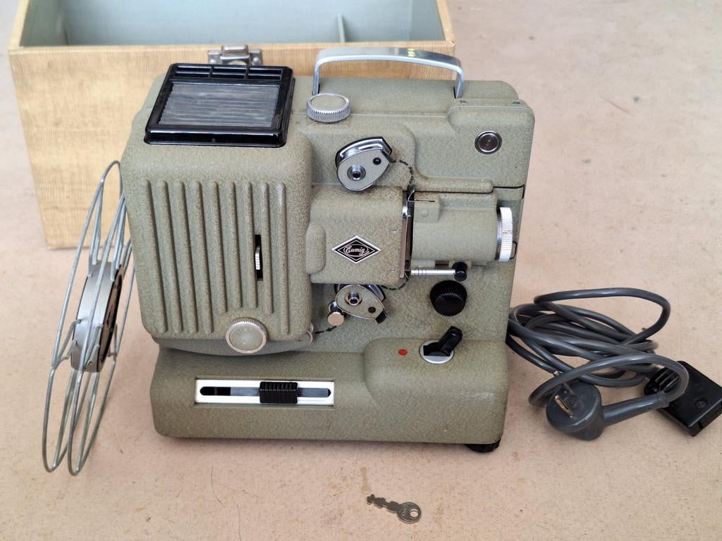 Vintage Agfa Movector Super 8 filmprojector met koffer, Ophalen, Gebruikt