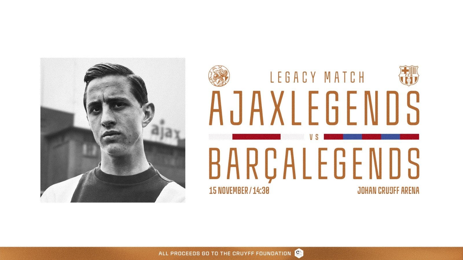 AJAX - BARCA Legends F-Side (2), Losse kaart, Twee personen, November
