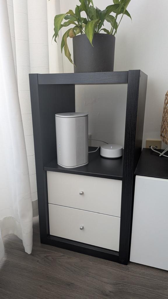 Kallax (2 hoog) kast met lades, Huis en Inrichting, Kasten | Wandmeubels, Ophalen, Gebruikt, Minder dan 150 cm, Minder dan 100 cm