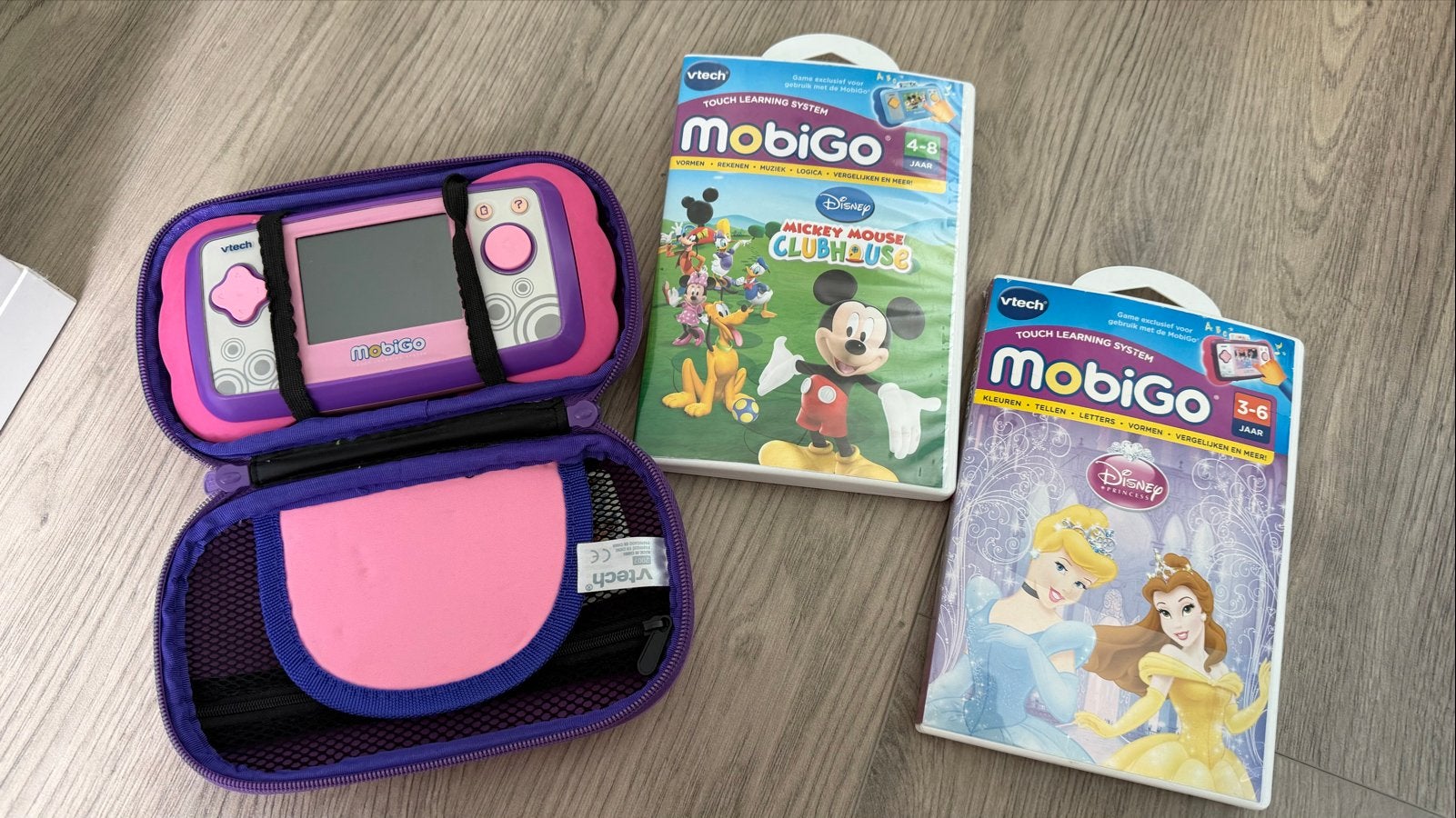 VTech MobiGo Touch Learning System met 2 spellen, Ophalen, Overige merken, Gebruikt