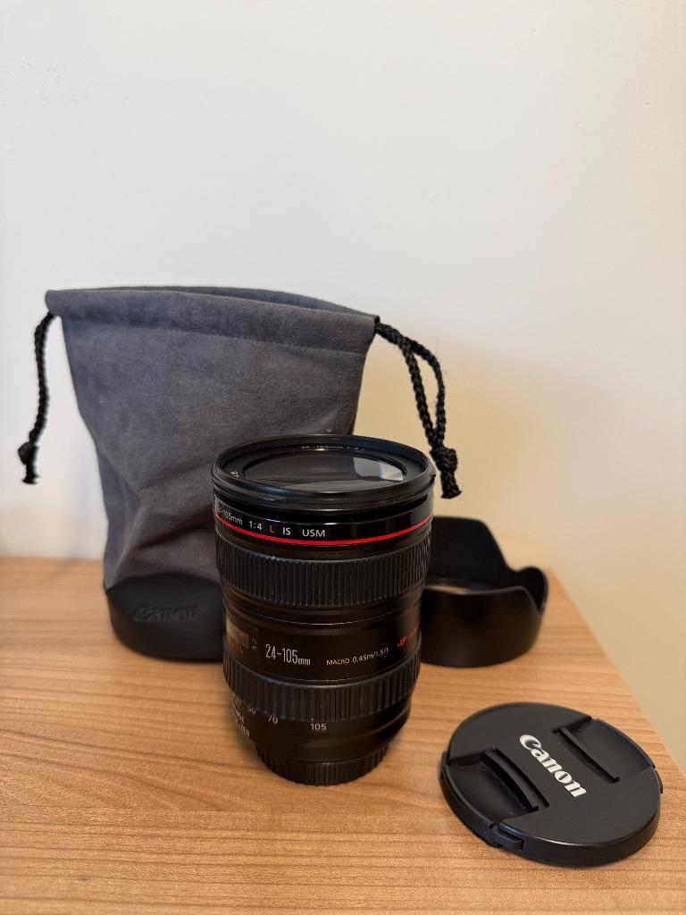 Canon EF 24-105mm f/4 L IS USM Zoomlens, Verzenden, Zo goed als nieuw, Standaardlens, Zoom