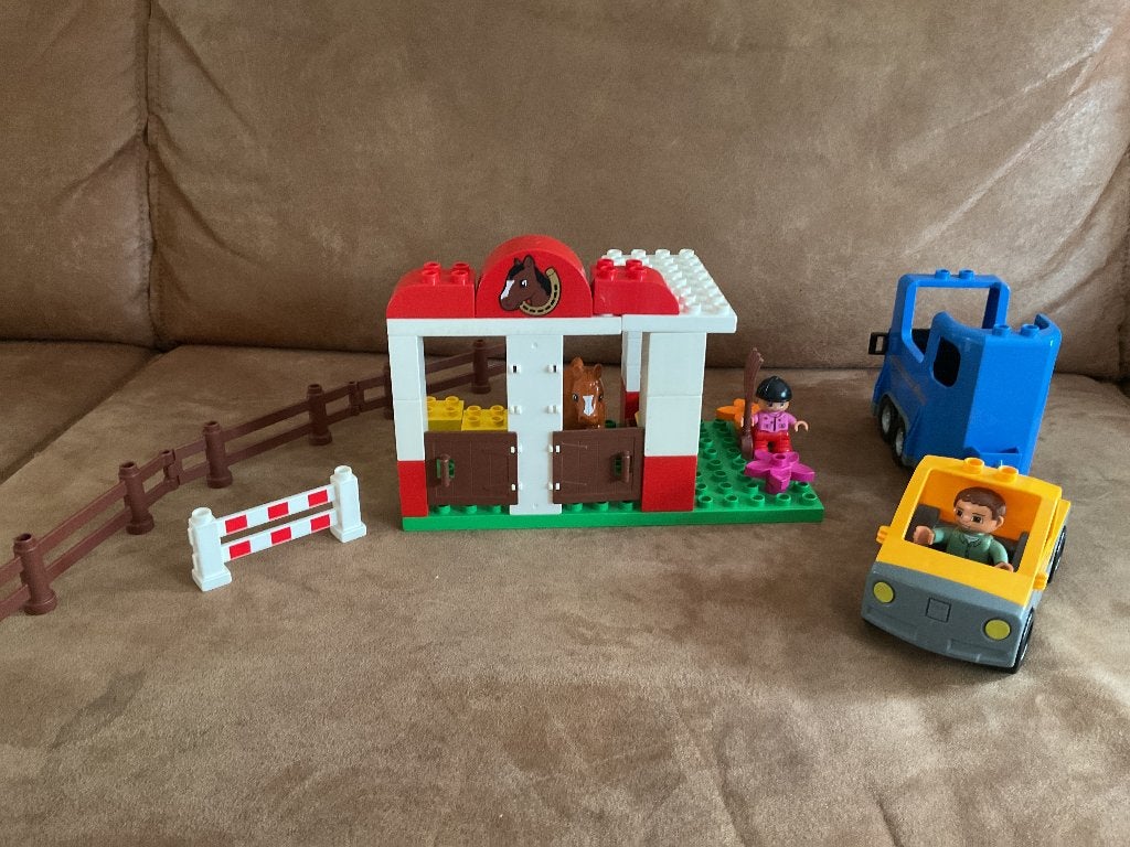 Lego duplo paarden manege, Ophalen, Zo goed als nieuw, Compleet, Duplo
