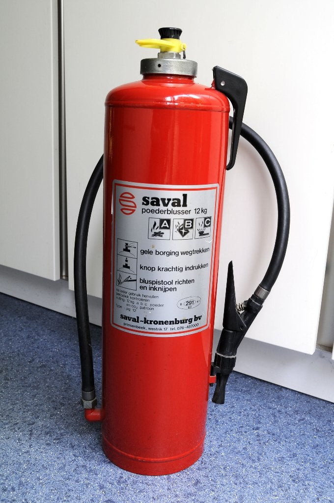 Brandblusser Saval, Ophalen of Verzenden, Zo goed als nieuw, Brandblusser