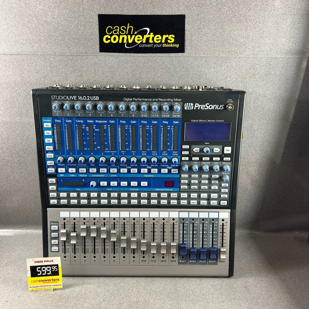 Presonus Studio Live 16.0.2 USB recording mixer SALE| 380005, Muziek en Instrumenten, Mengpanelen, Ophalen of Verzenden, Gebruikt