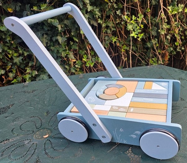 Little dutch blokkenkar, Kinderen en Baby's, Ophalen of Verzenden, Gebruikt, Rij- of Hobbelspeelgoed