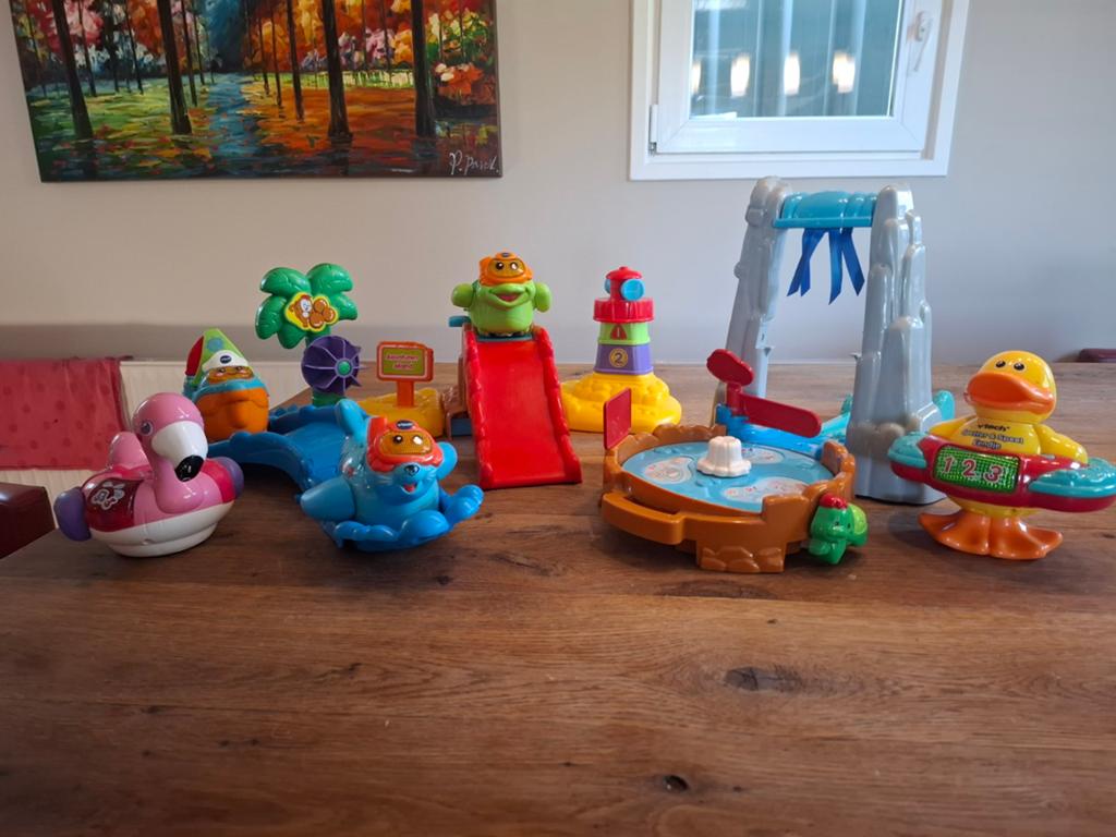 VTech Toet Toet Badbootjes en baddieren., Ophalen of Verzenden, Gebruikt, Overige typen, Met geluid