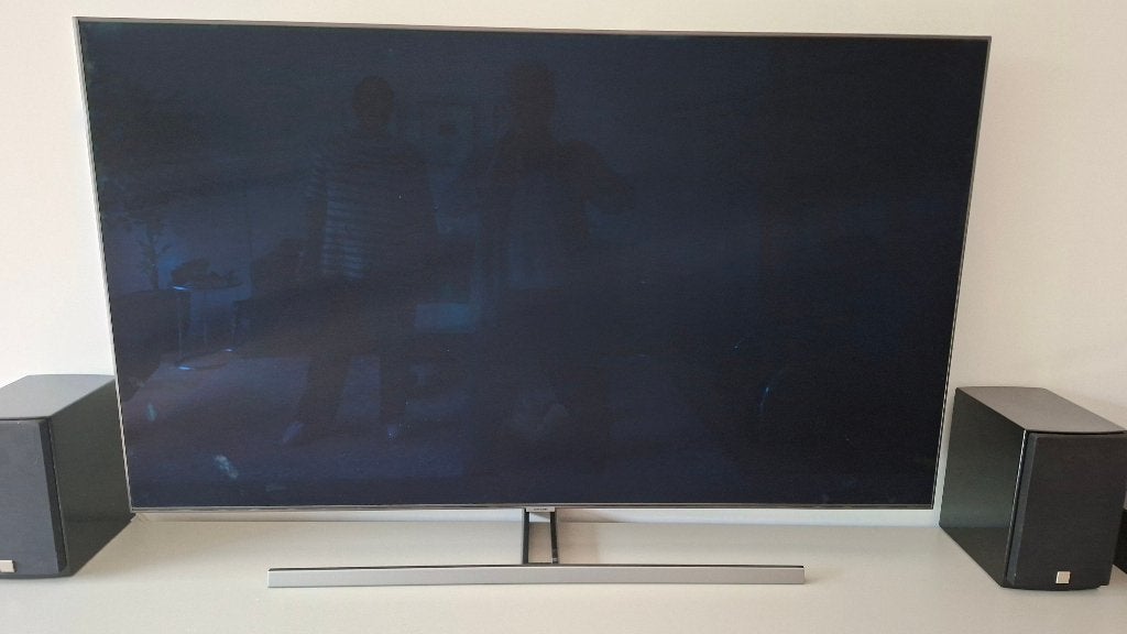 Samsung QLED 55inch Smart TV met One Connect Box, Ophalen, QLED, Zo goed als nieuw, 100 Hz