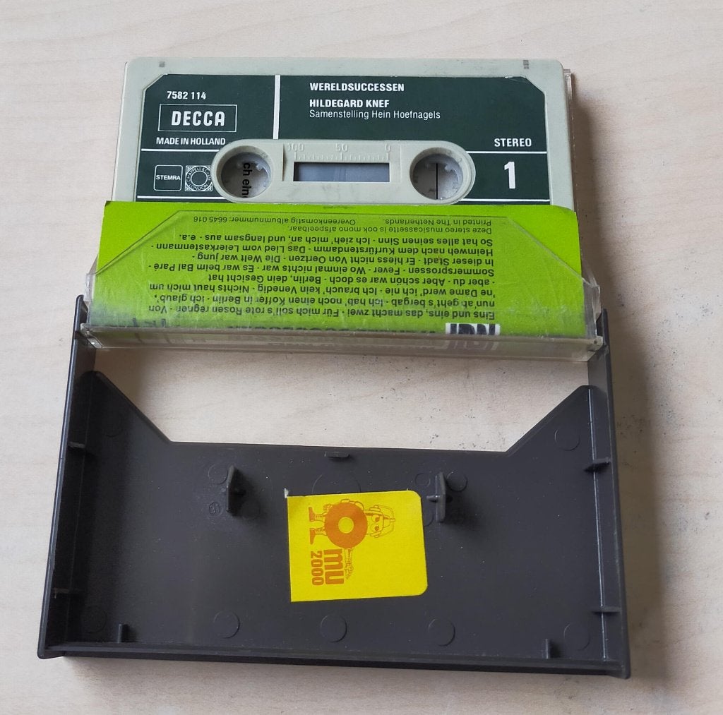 Hildegard Knef - Wereldsuccessen Cassette MC, Gebruikt, 1 bandje, Ophalen of Verzenden, Decca