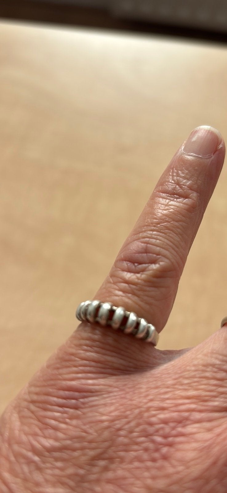 Zilveren ring, Sieraden, Tassen en Uiterlijk, Ringen, 20 of groter, Ophalen of Verzenden, Zo goed als nieuw, Dame