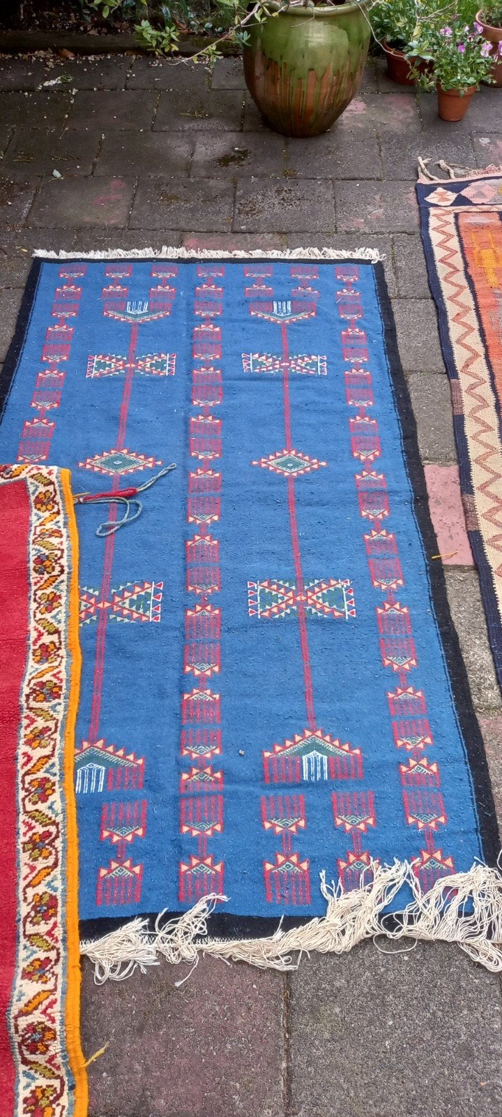 Handgemaakte Berber-tapijten uit de Marokkaanse Atlas, Gebruikt, 200 cm of meer, Ophalen of Verzenden, Rechthoekig