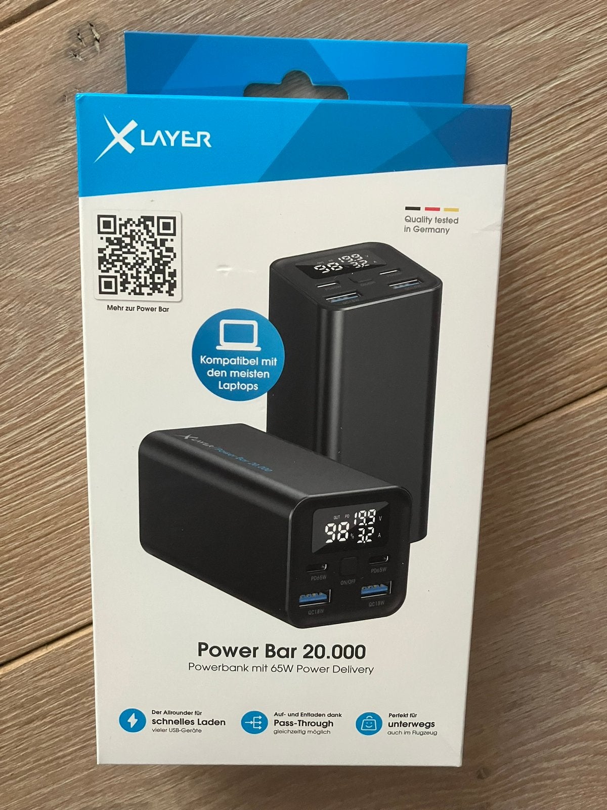 Nieuw! Xlayer power bank met 65W power 20.000 mAh, Ophalen of Verzenden, Nieuw