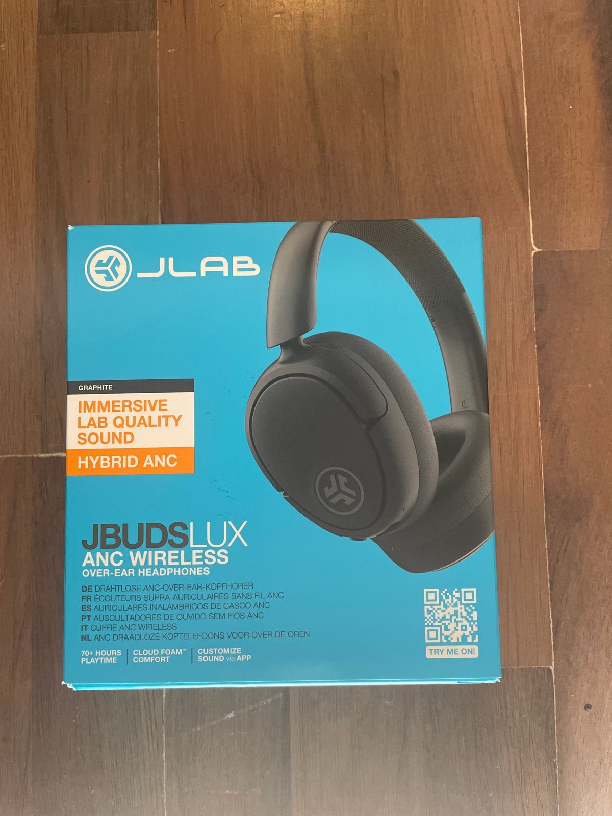 JLab JBuds Lux ANC Draadloze Over-ear Koptelefoon Zwart, Audio, Tv en Foto, Koptelefoons, Nieuw, Over-ear, Overige merken, Zwart
