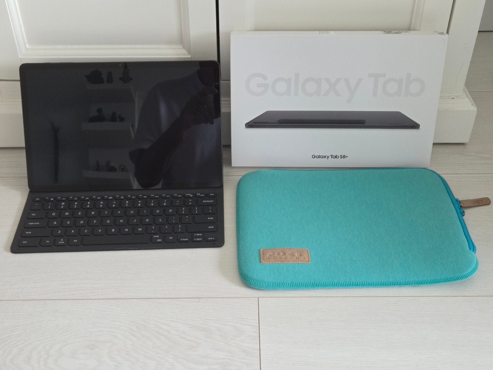 Samsung S8+ (12,4 inch) met keyboard cover, WiFi, 8GB/256GB, Computers en Software, 12 inch, Ophalen of Verzenden, Zo goed als nieuw