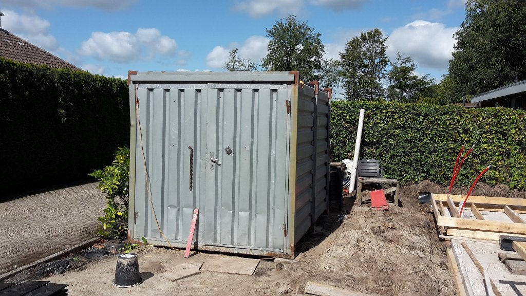 bouwcontainer, Ophalen