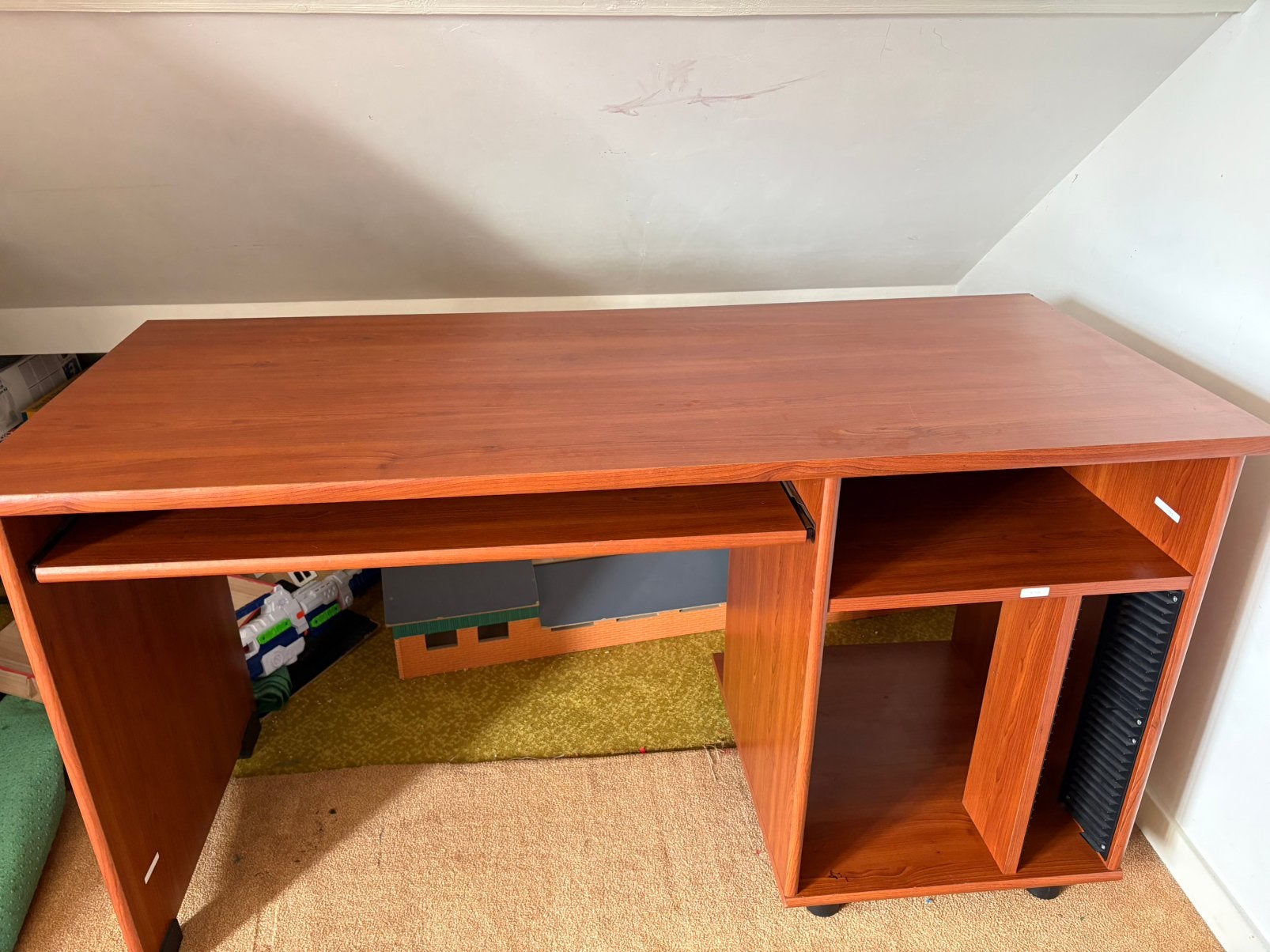 Bureau, Ophalen, Gebruikt, Hout, Bruin