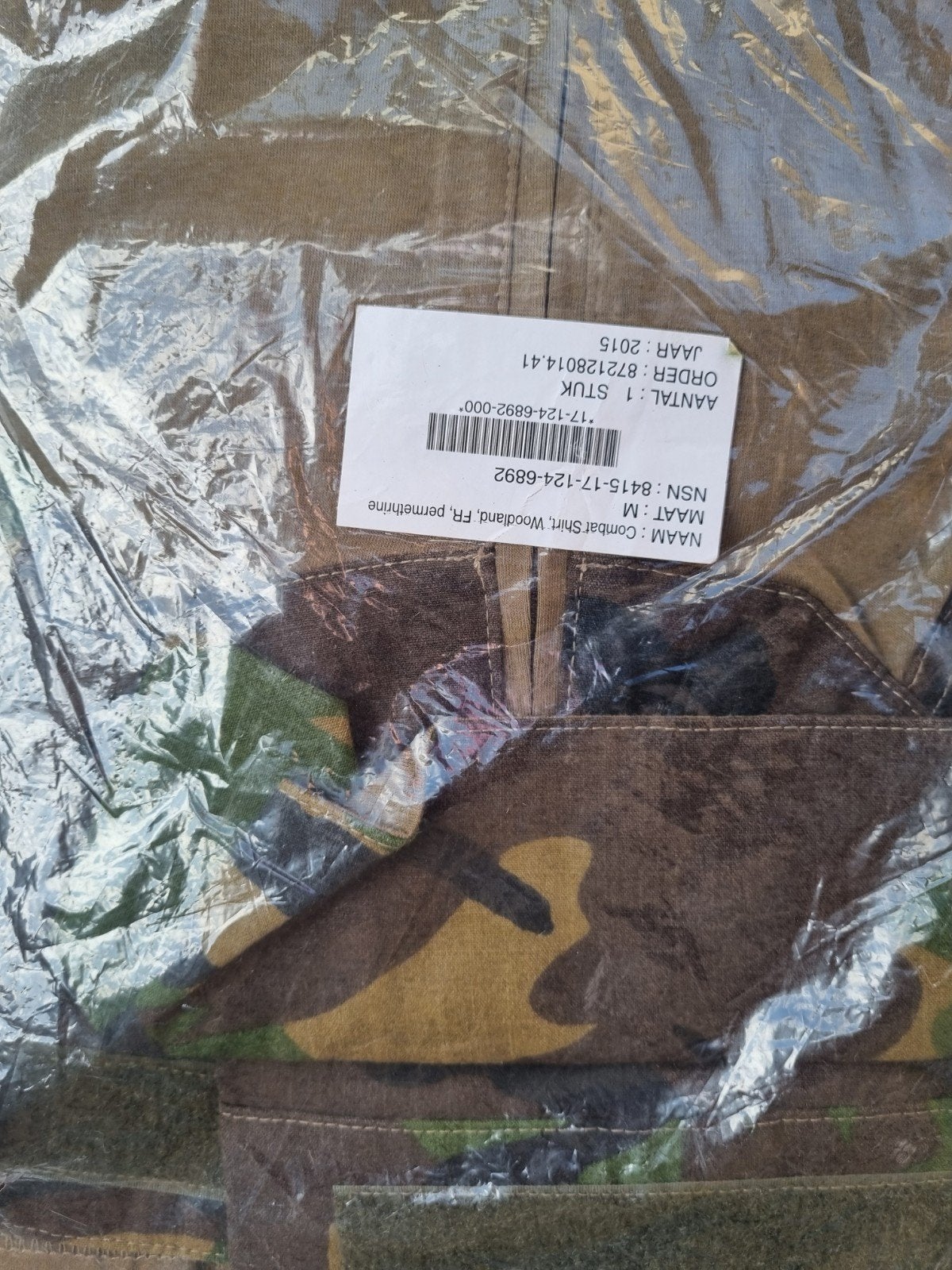 Nieuw Combat Shirt Woodland Camo Maat M, Ophalen of Verzenden, Nieuw, Onbekend
