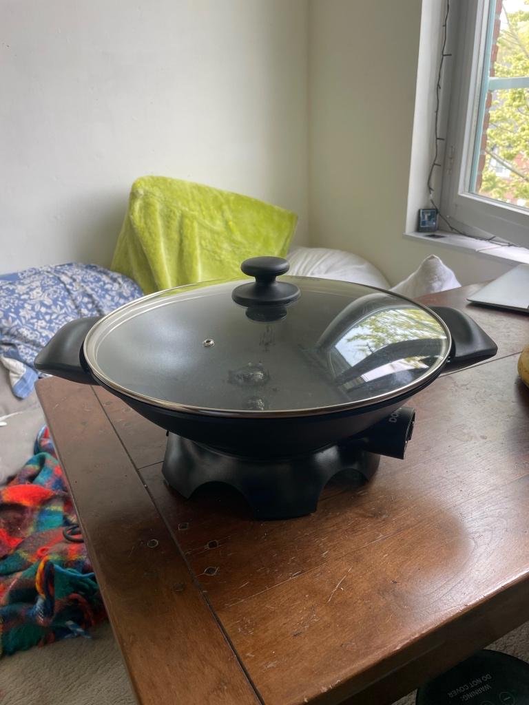 DOMO elektrische wok, Ophalen, Nieuw, Glas, Wok