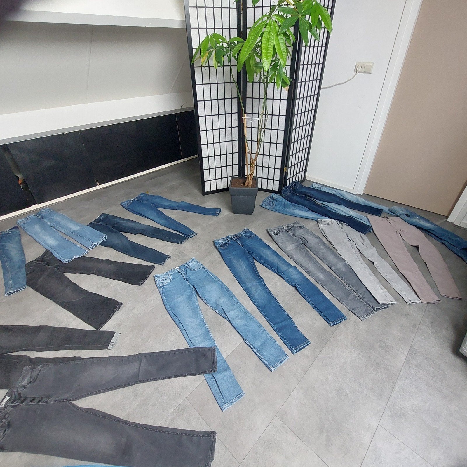 Mega spijkerbroeken pakket smal meisje 176/xs, Verzenden, Zo goed als nieuw, Blauw, W27 (confectie 34) of kleiner