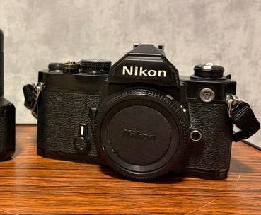 Nikon FM, Audio, Tv en Foto, Fotocamera's Analoog, Ophalen of Verzenden, Gebruikt, Spiegelreflex, Nikon