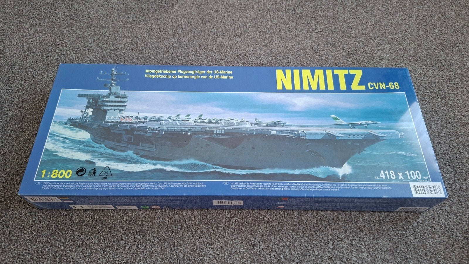 Revell Nimitz CVN-68 Vliegdekschip Modelbouw 1:800, Ophalen of Verzenden, Nieuw, 1:50 tot 1:200, Revell