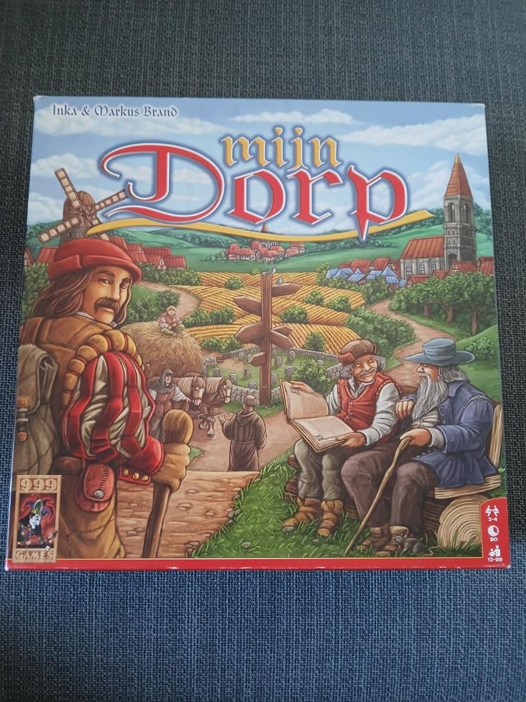 Mijn Dorp bordspel, Hobby en Vrije tijd, Gezelschapsspellen | Bordspellen, Een of twee spelers, Ophalen of Verzenden, Gebruikt
