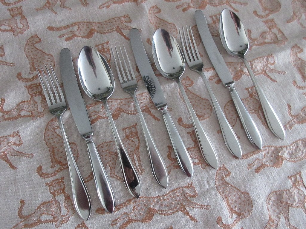Gero Zilmeta 718 Puntfilet Dinercouverts, Ophalen of Verzenden, Gebruikt, Rvs of Chroom, Vaatwasserbestendig