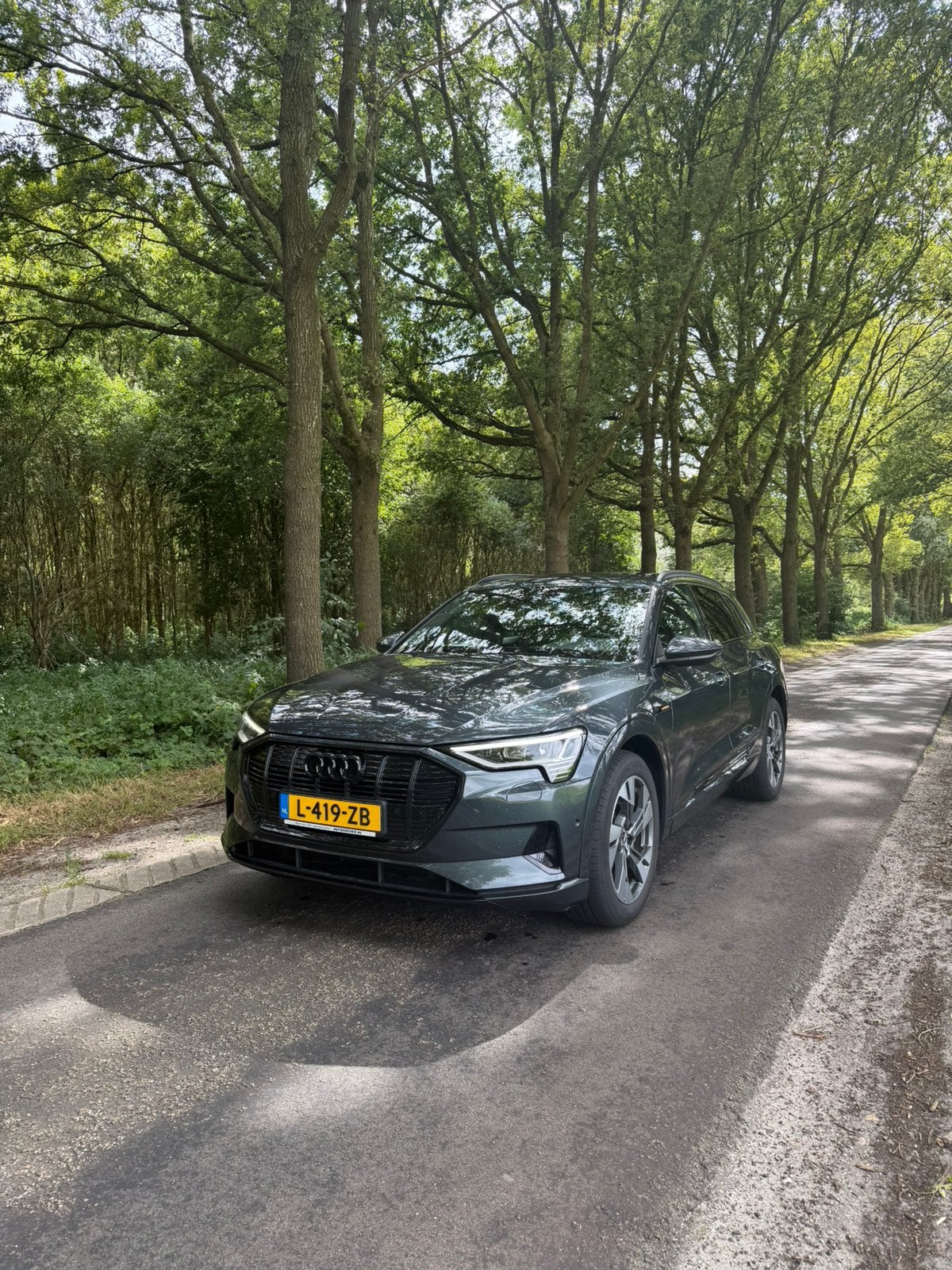 Audi e-tron 50 Quattro 313pk 2021 Grijs, Auto's, Automaat, Stof, 1800 kg, Origineel Nederlands