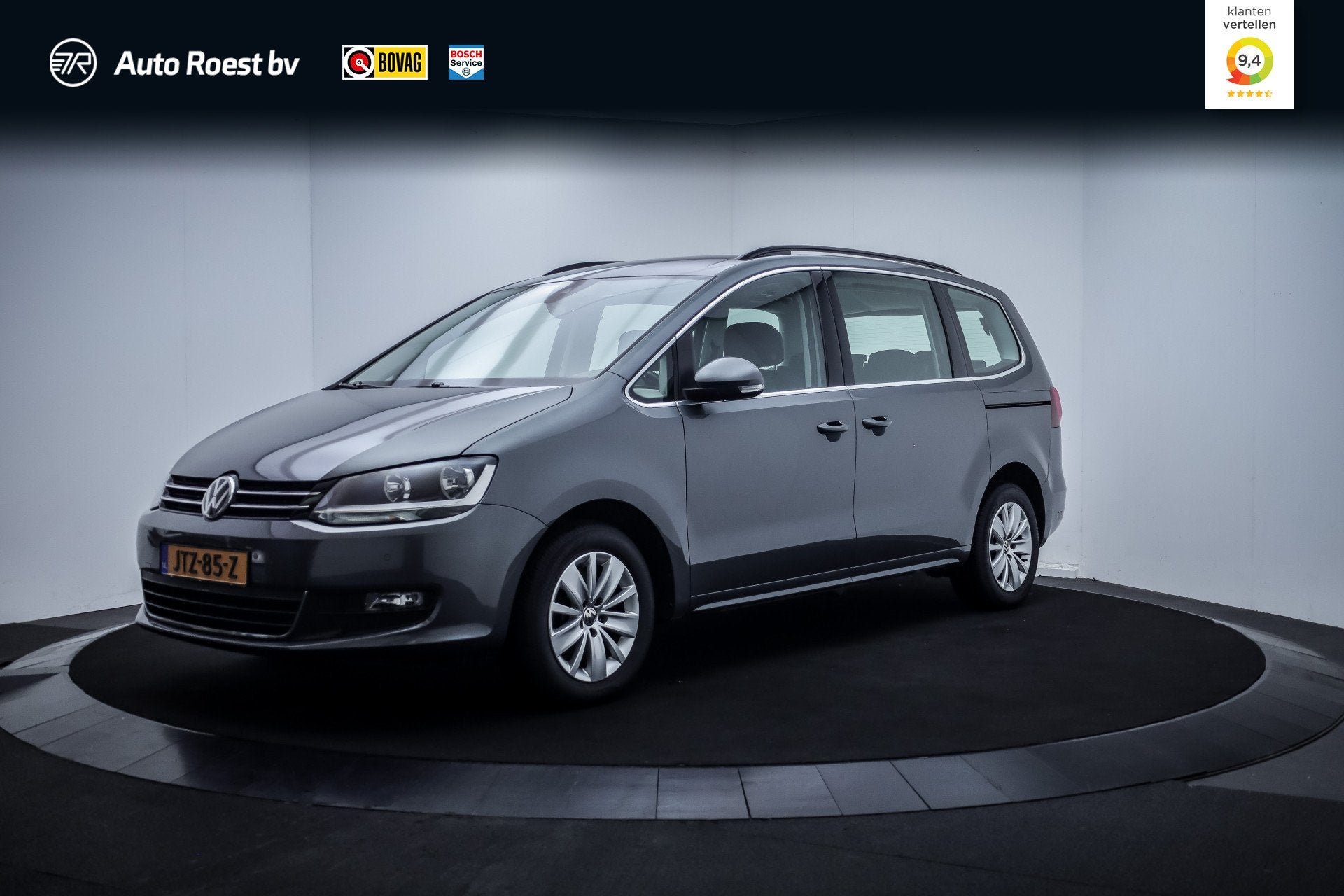 Volkswagen Sharan 1.4 TSI Dsg 7P COMFORTLINE NAVI | CARPLAY, Auto's, Dealer onderhouden, Stof, Zwart, 4 cilinders
