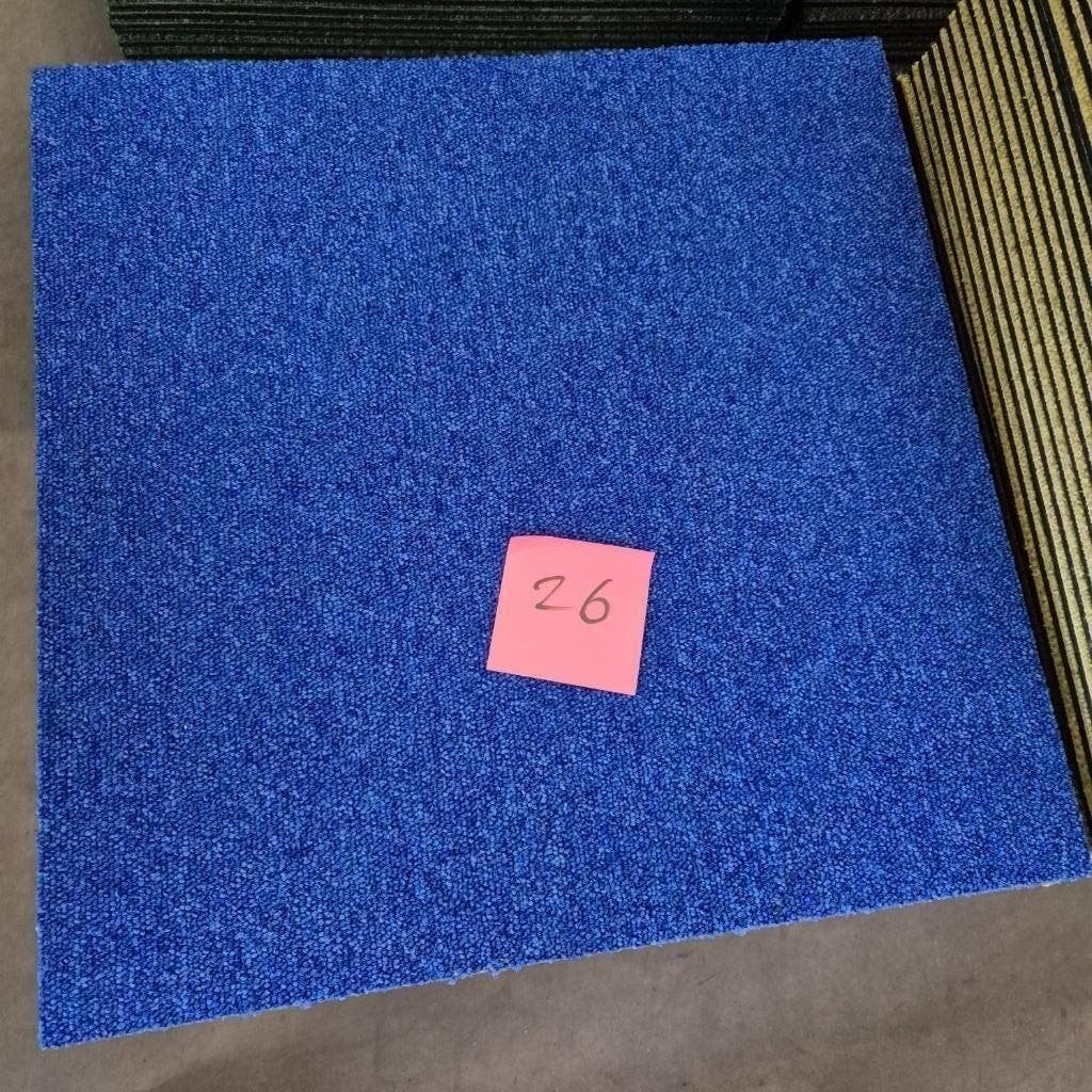 partij ZGAN  PROJECT KWALITEIT tapijttegels kantoor TEGELS, Ophalen, Blauw, 75 m² of meer, Zo goed als nieuw