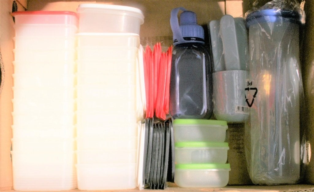 Partij plastic bakjes, doucheset, spaghetti bus + bidon nieu, Ophalen of Verzenden, Nieuw