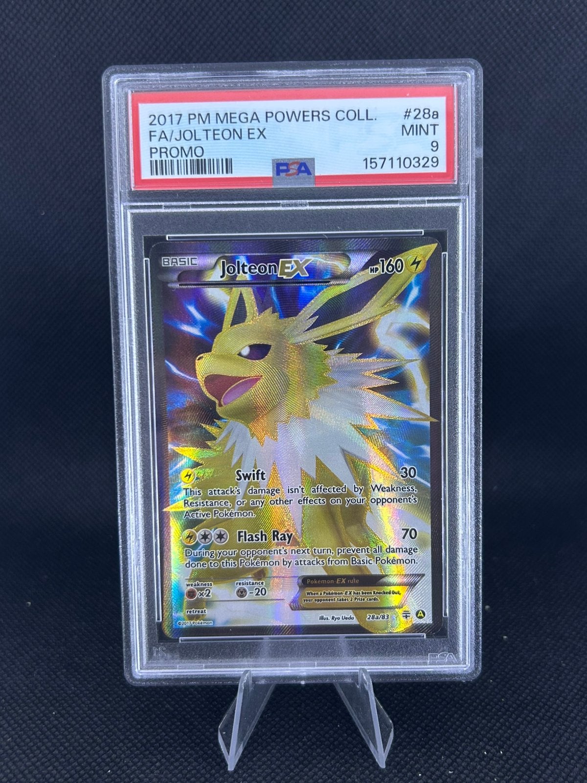 Pokemon Promo Jolteon 28a Psa 9, Ophalen of Verzenden, Nieuw, Losse kaart, Foil