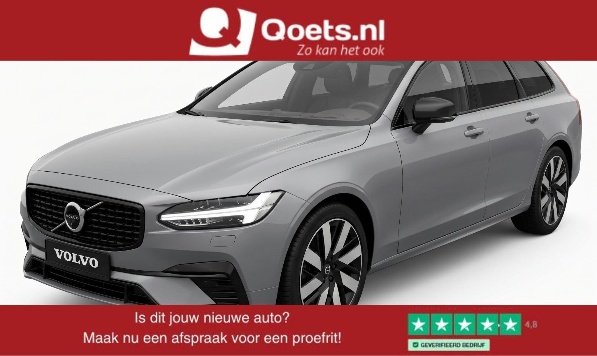 Volvo V90 2.0 T6 Plug-in hybrid AWD Plus Dark Trekhaak - Ada, Automaat, Dealer onderhouden, 4 cilinders, 180 min