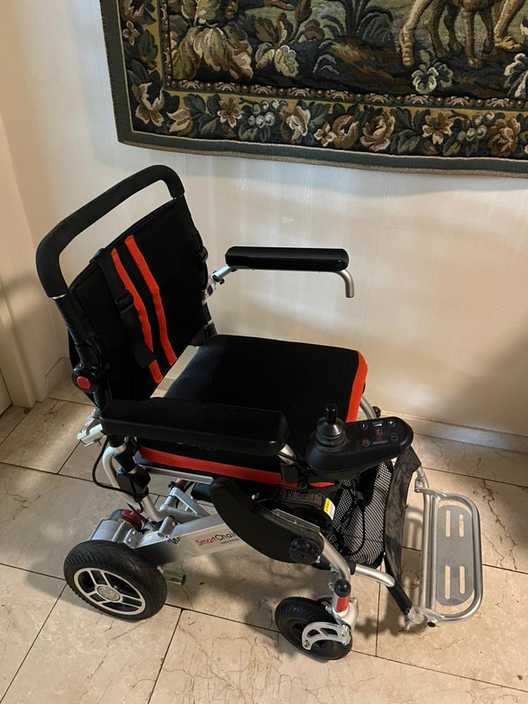 Elektrische Rolstoel, SmartChair, Diversen, Rolstoelen, Ophalen of Verzenden, Inklapbaar, Zo goed als nieuw, Elektrische rolstoel