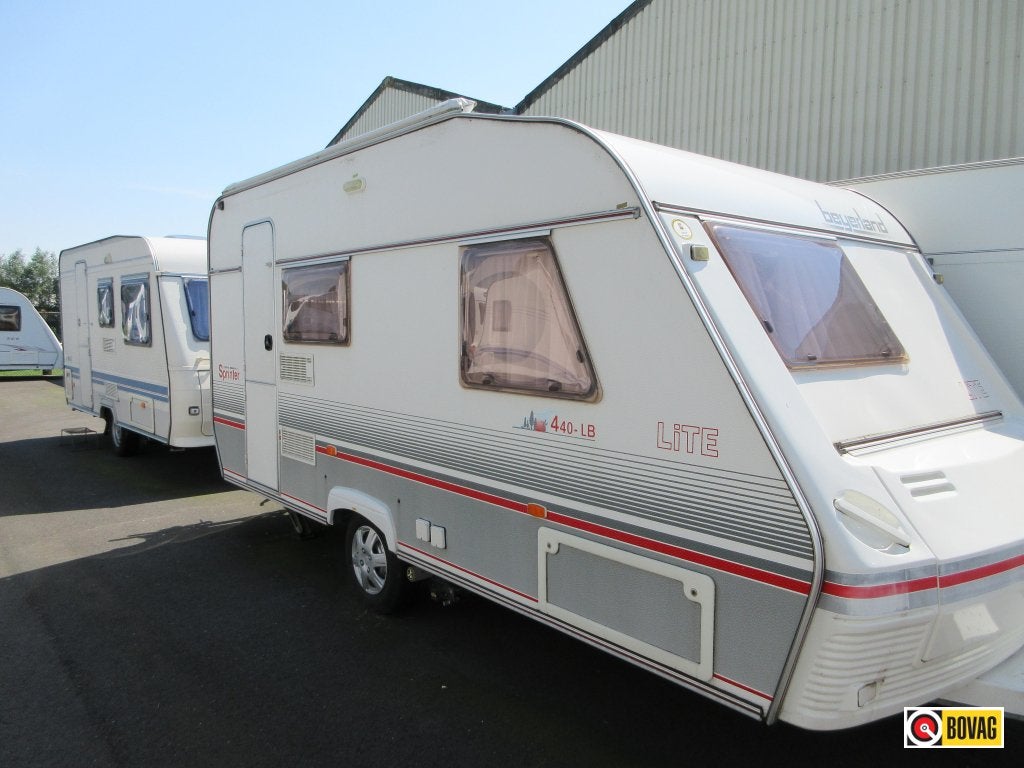 Beyerland Sprinter Lite 440 LB + Mover, Caravans en Kamperen, Caravans, Standaardzit, Overige typen, Kachel, Beyerland